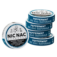 Nic Nac Peppermint 3mg 5pk Natural Nicotine Lozenges